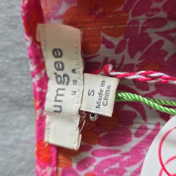 Umgee Vibrant Pink and Orange Floral Dress - Picture 3 of 6